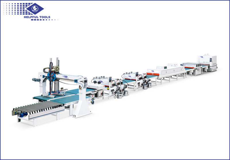 Automatic roller coater line