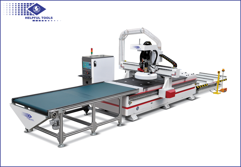 HFE1224S CNC router cutting center(Auto loading in&amp;out system)