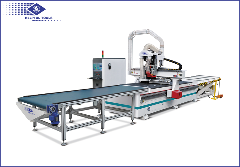 HF1325CKS CNC router (Linear tool-changing system&amp;Drill bank&amp;Auto loading in&amp;out system)