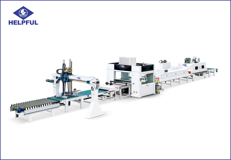 Automatic spraying production line